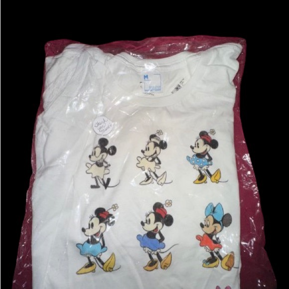 Disney Tops - Disney Women’s White Shirt with Mickey and Minnie Designs